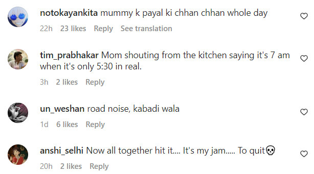 comments on indian household asmr