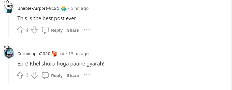 Reddit comments on Cindy Crawford post