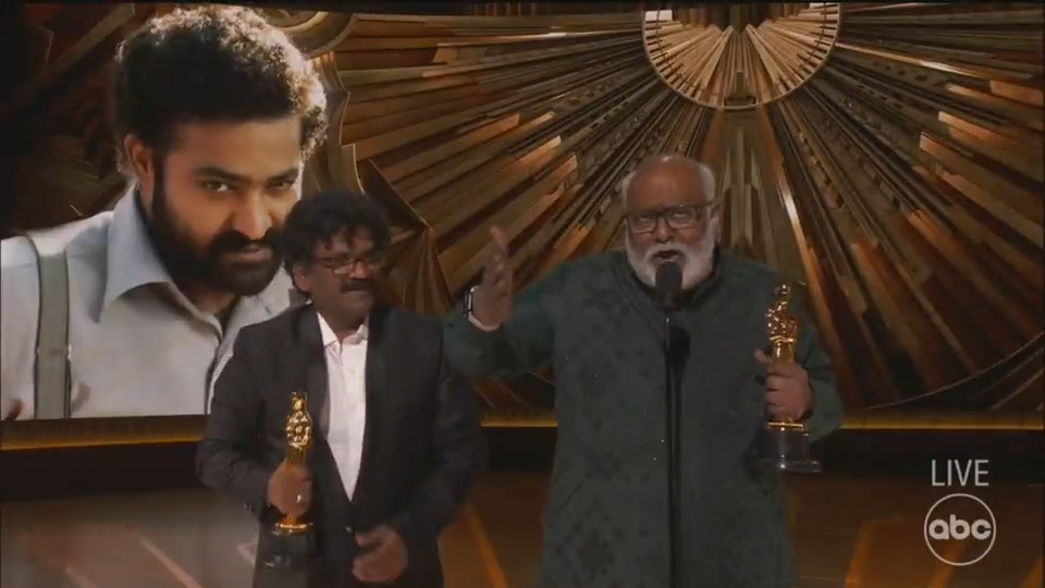 MM Keeravani's Acceptance Speech For Naatu Naatu At The Oscars