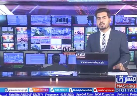 pakistan tv anchor reporting earthquake
