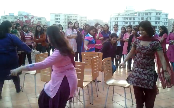 women's day office celebrations musical chair