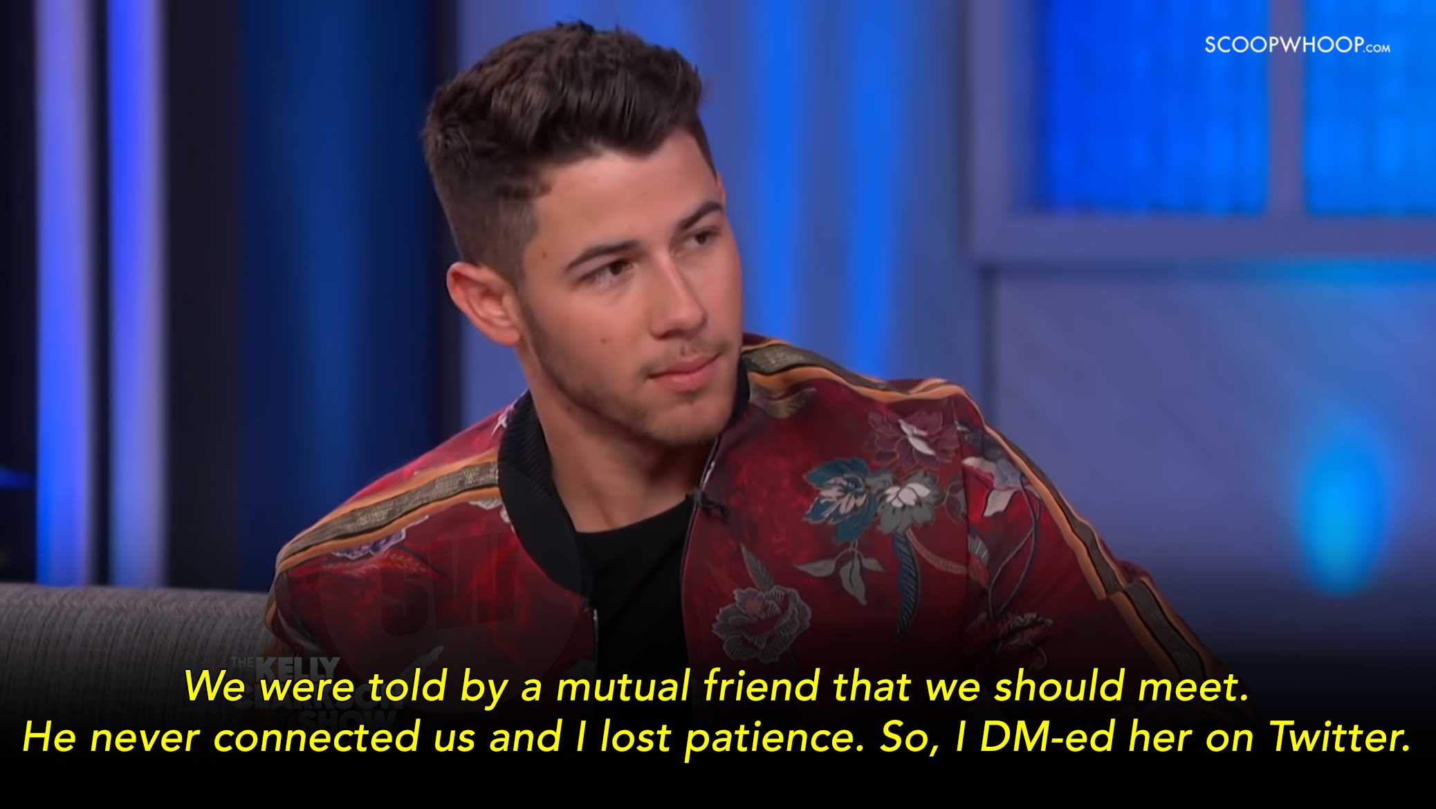 Nick Jonas talking about PC