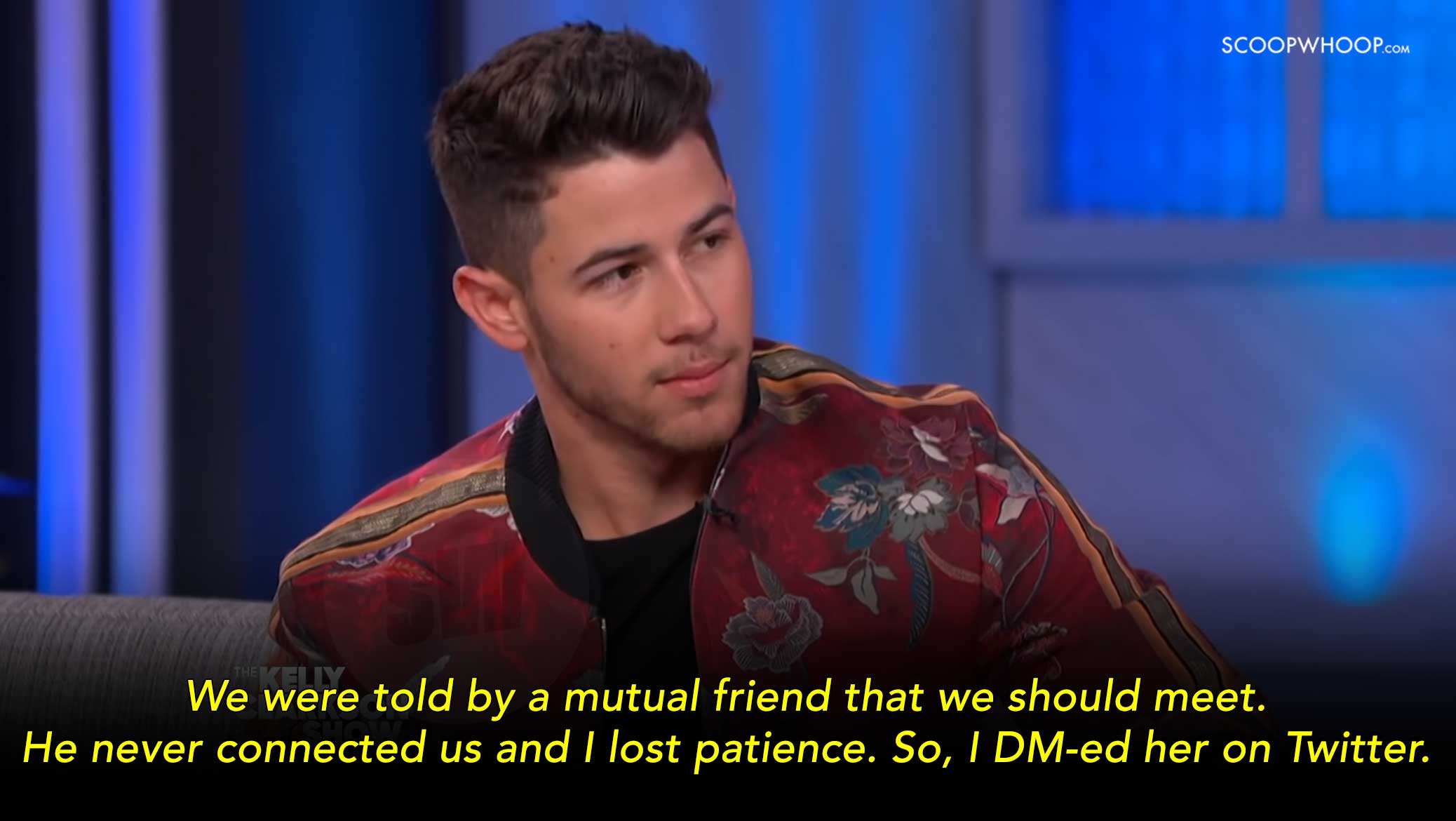 Nick Jonas talking about PC