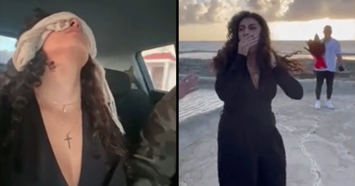 Man Fake Kidnaps Girlfriend At Gunpoint As A Part Of A Surprise