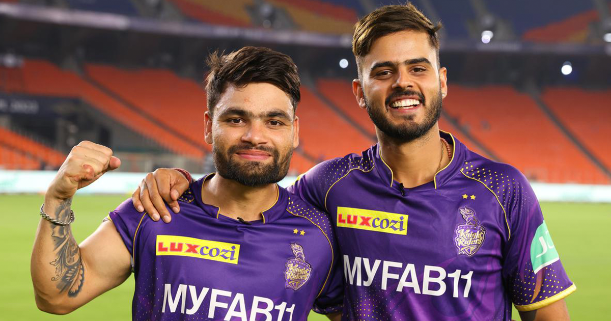 KKR Nitish Rana Credits Rinku Singh For Their Win Against GT