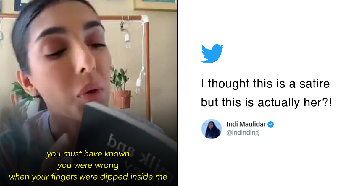 Rupi Kaur Reciting Her Poem Has Made People Shudder