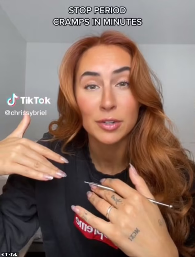 Chrissy Briel tiktok insfluencer period cramps hack