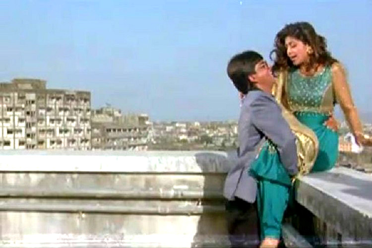 chilling Hindi movies scenes SRK pushing Shlipa Shetty in Baazigar