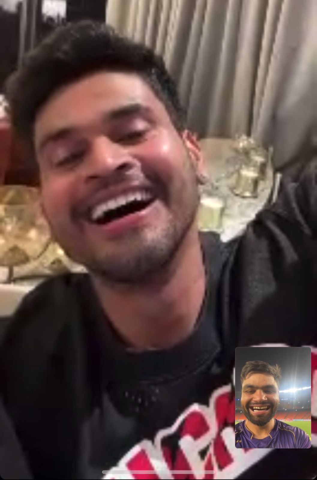 IPL KKR Rinku Singh & Shreyas Iyer viral video call