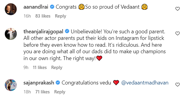 r madhavan's son vedaant