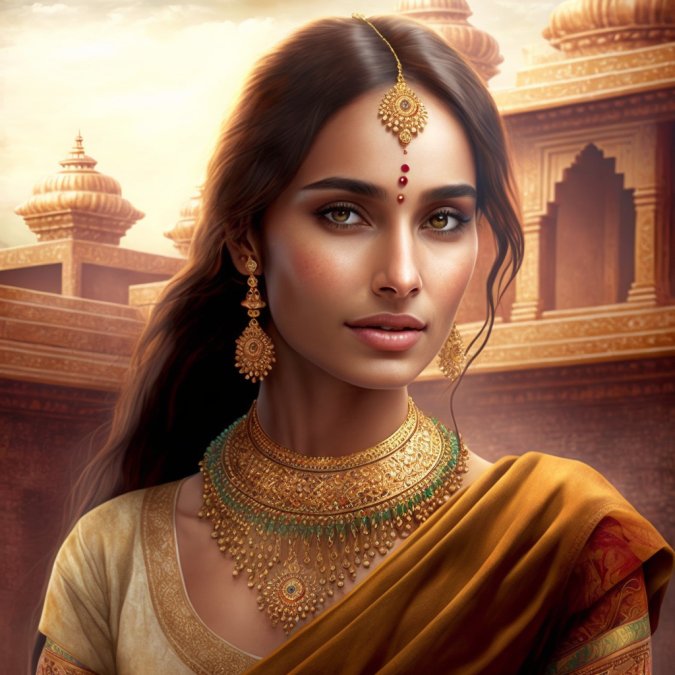 India as a woman AI image artists