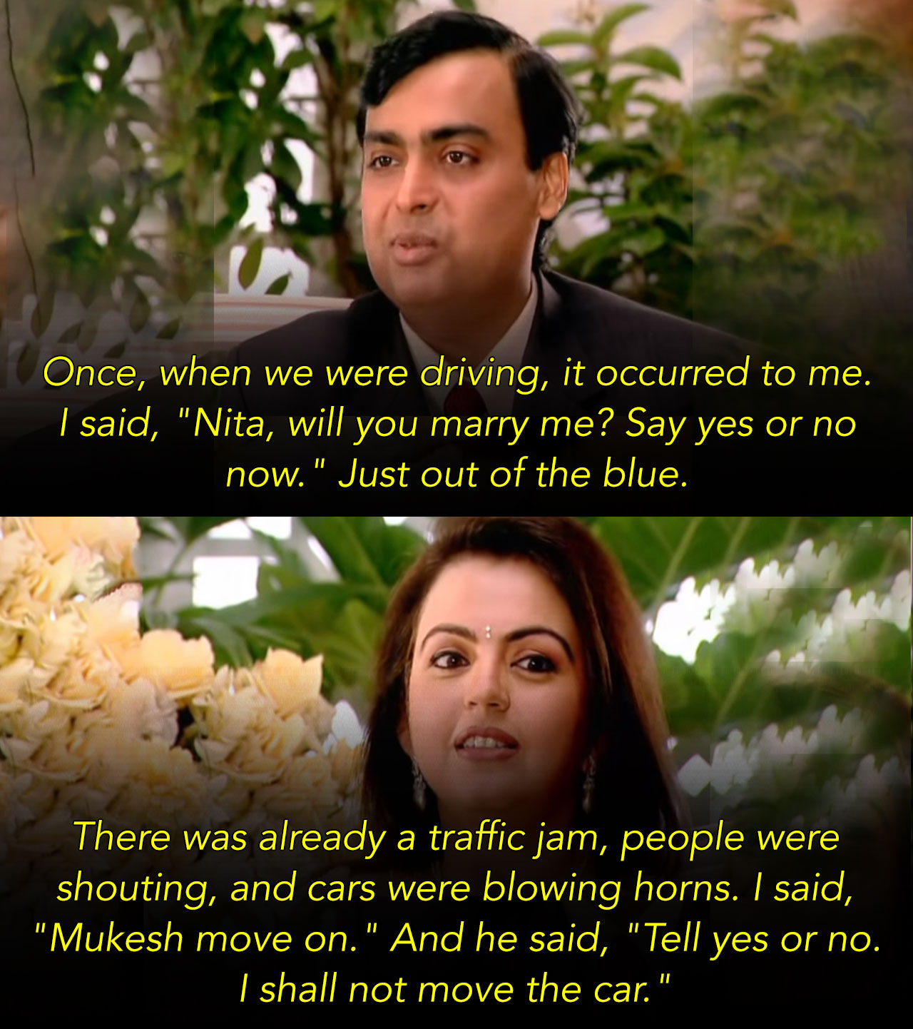 Mukesh Ambani Had Proposed To Nita In A Traffic Jam