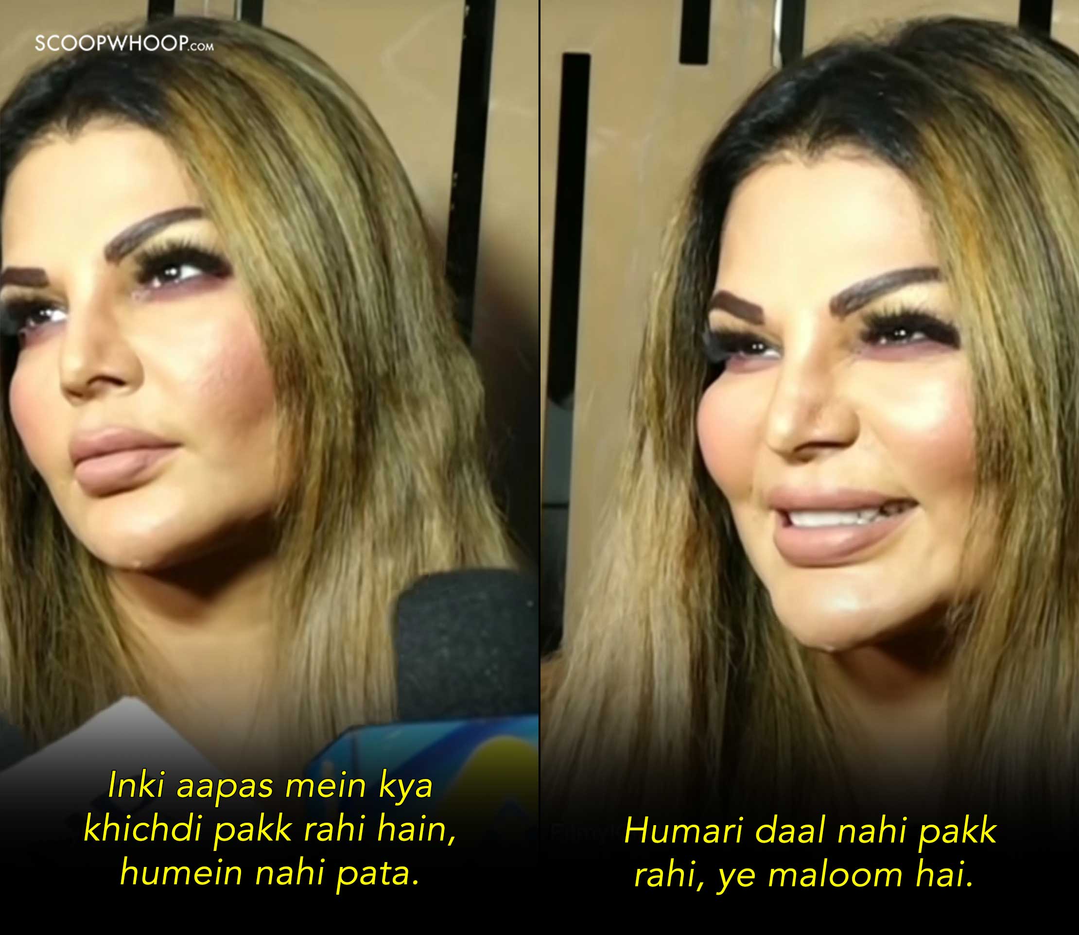 rakhi sawant talking to media