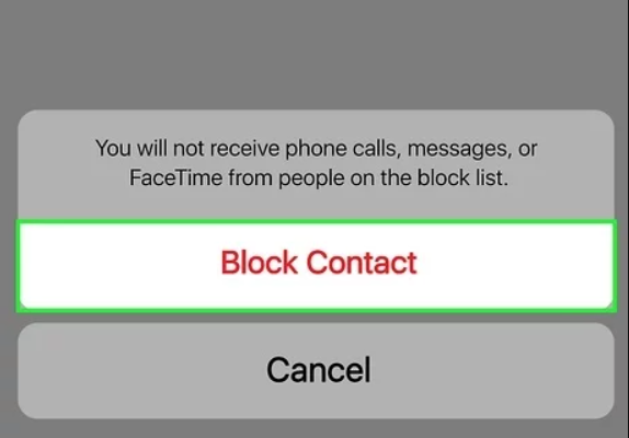 block contacts