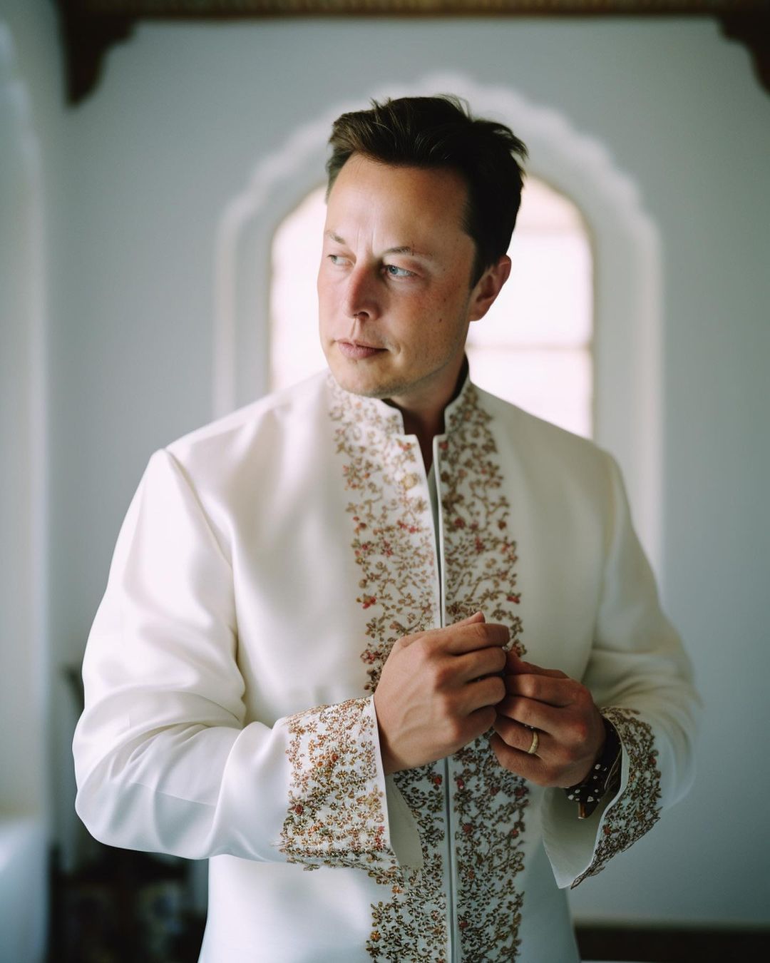 AI images of Elon Musk as a desi groom