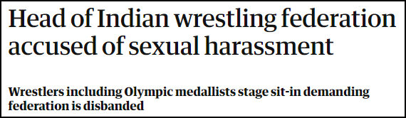 Indian Wrestlers Protests International Media coverage