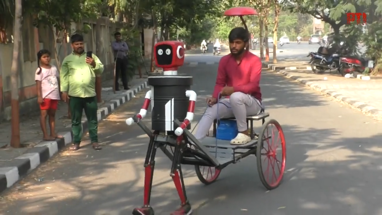 Rickshaw Puller Robot