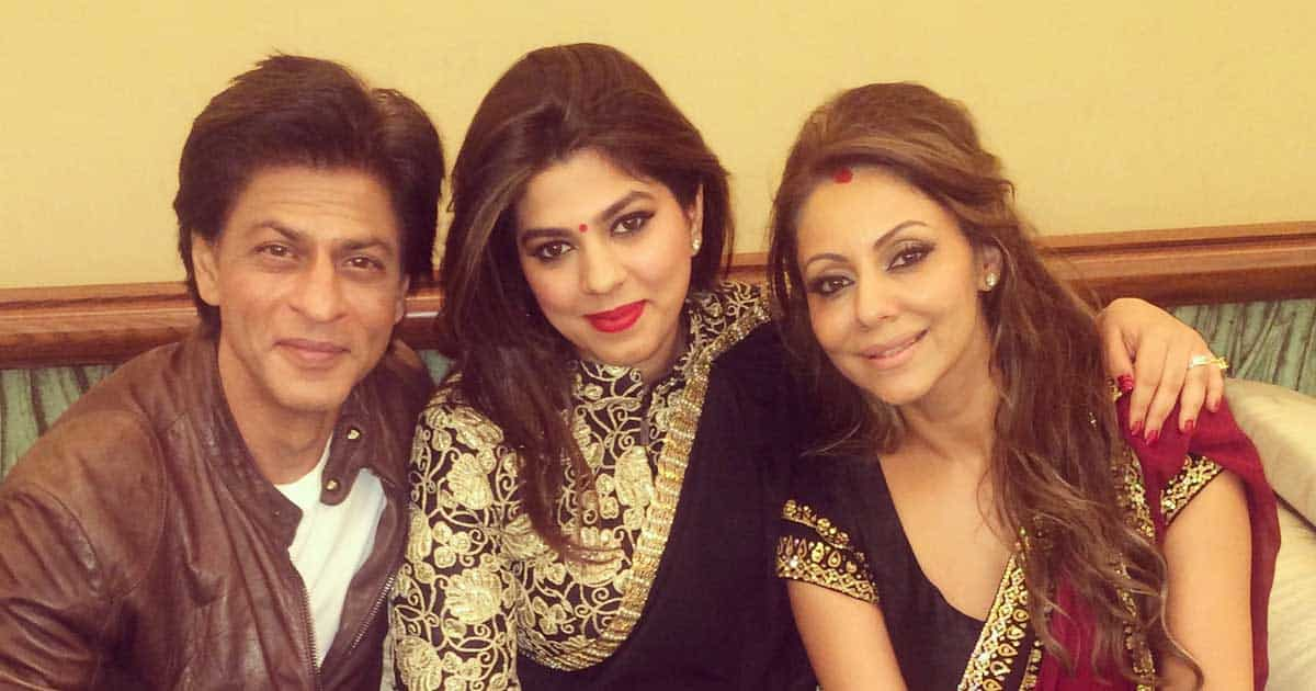 pooja with shah rukh khan gauri khan