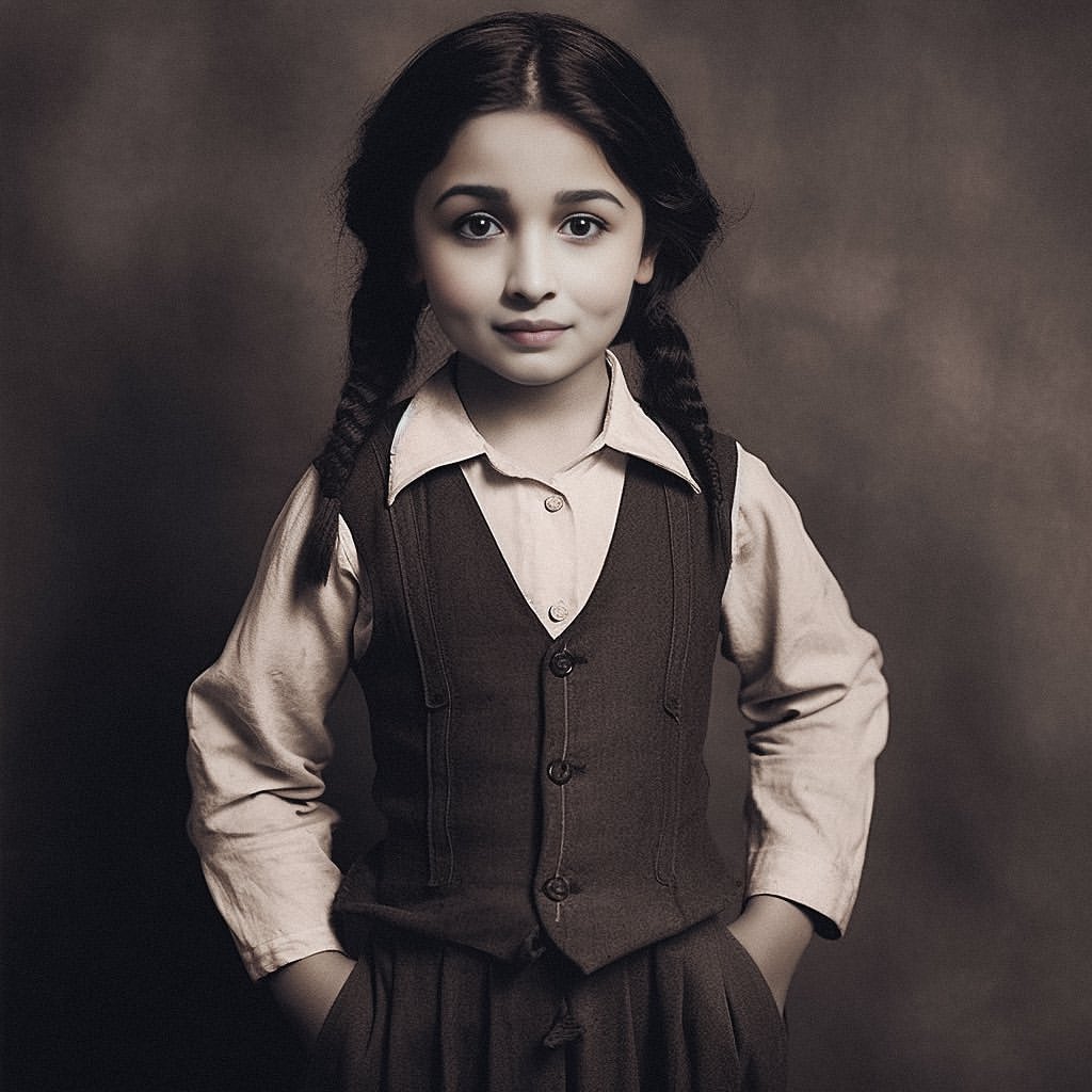 Alia Bhatt AI images of Bollywood Actors as kids