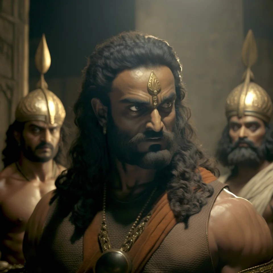 AI Generated images of Mahabharata chararacters