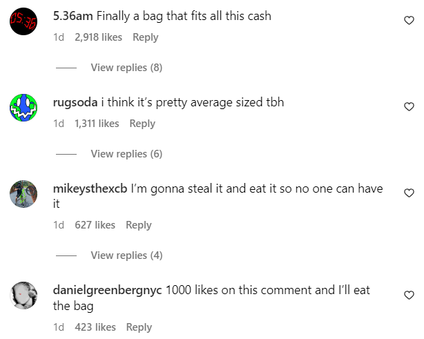 comments on tiny louis vuitton bag