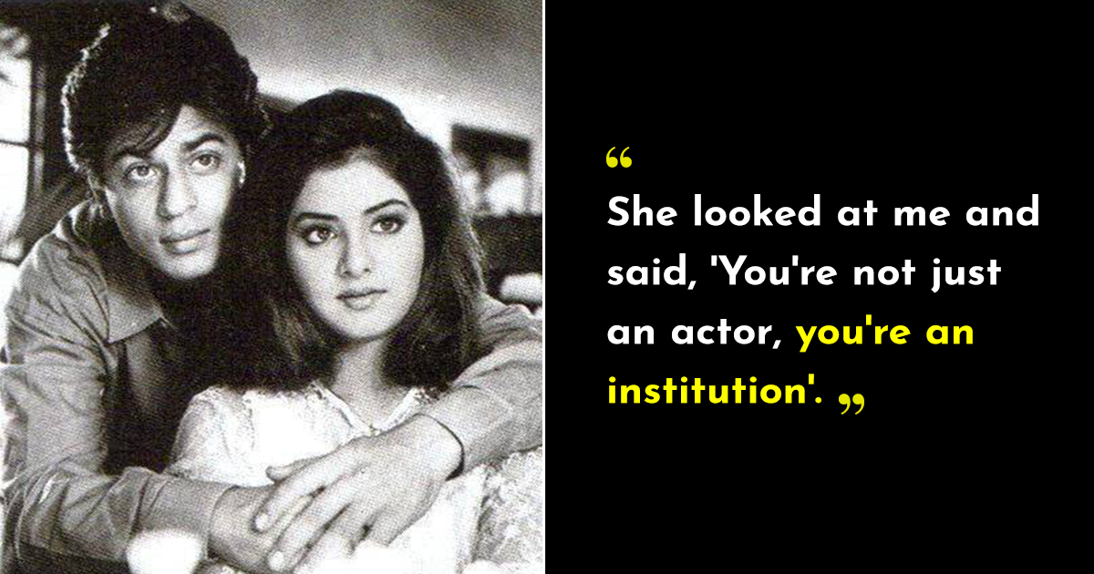 Diviya Bharti Romance And Fuck Videos - 31 Years Of SRK: When Divya Bharti Called Him An Institution