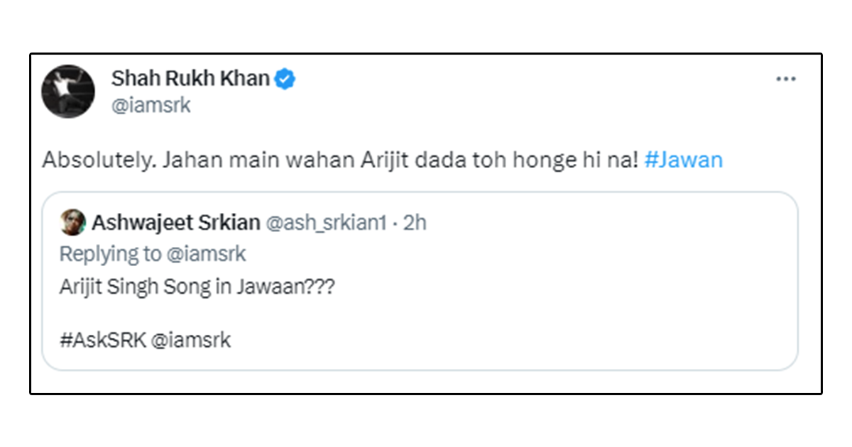 These answers by shah rukh khan from the latest #asksrk sesh have us even more excited for 'jawan'