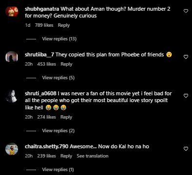 Kuch Kuch Hota Hai as murder mystery reactions