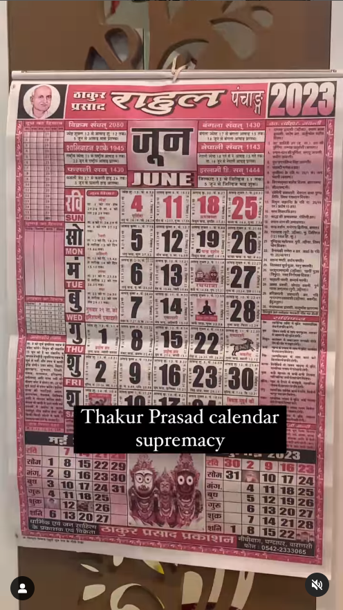 thakur prasad calendar