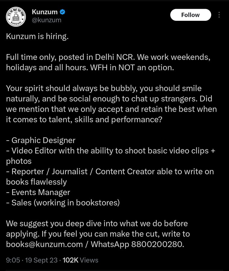 We Are Wondering If This Job Vacancy Post Is A Joke