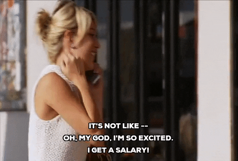 first salary