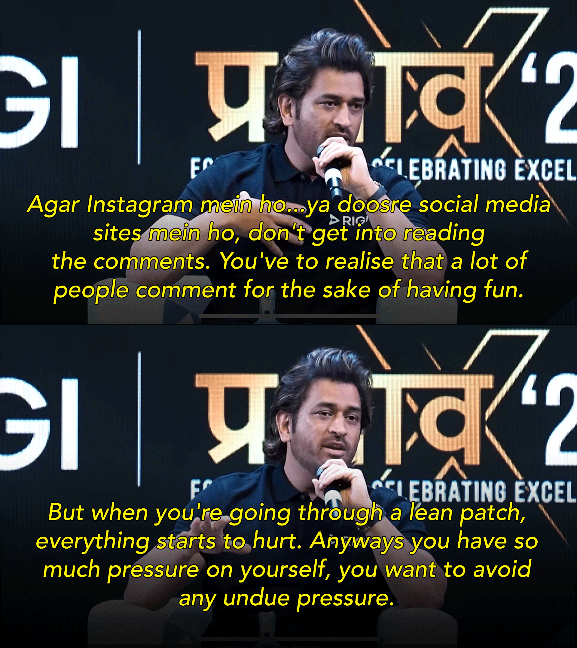 MSD shares his cricket experience lessons