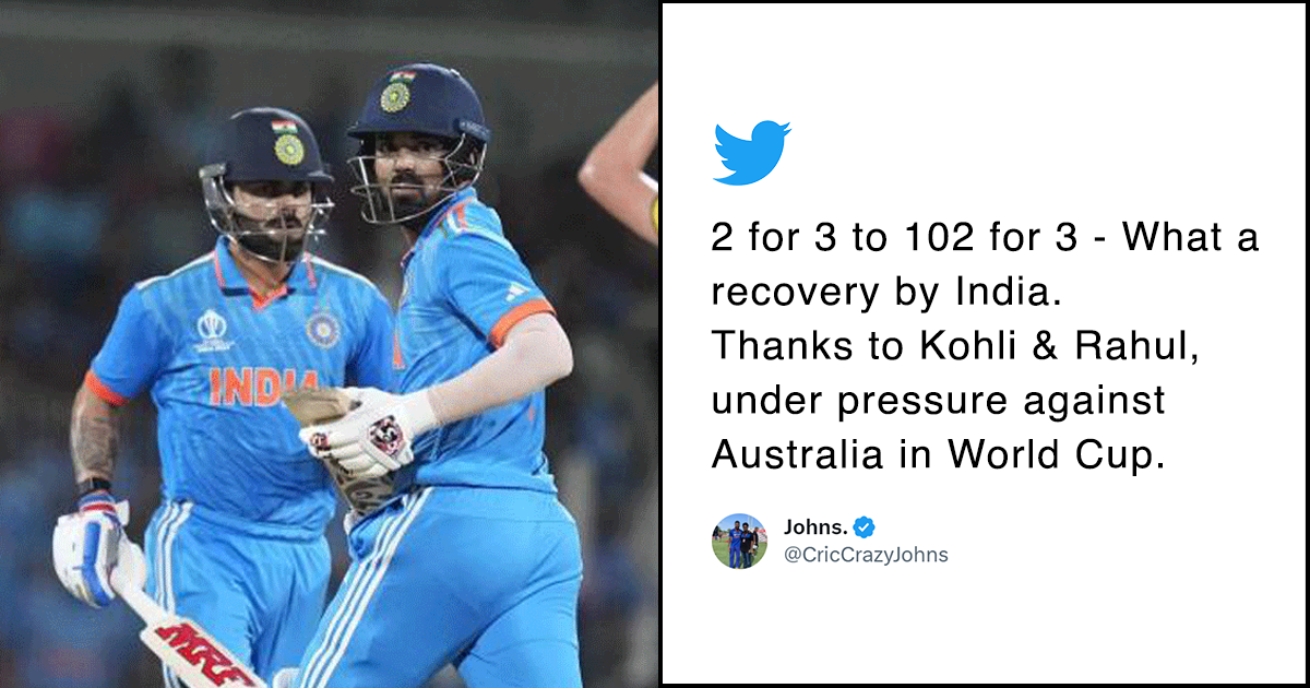 World Cup 2023: KL Rahul & Virat Kohli Partnership Wins Hearts