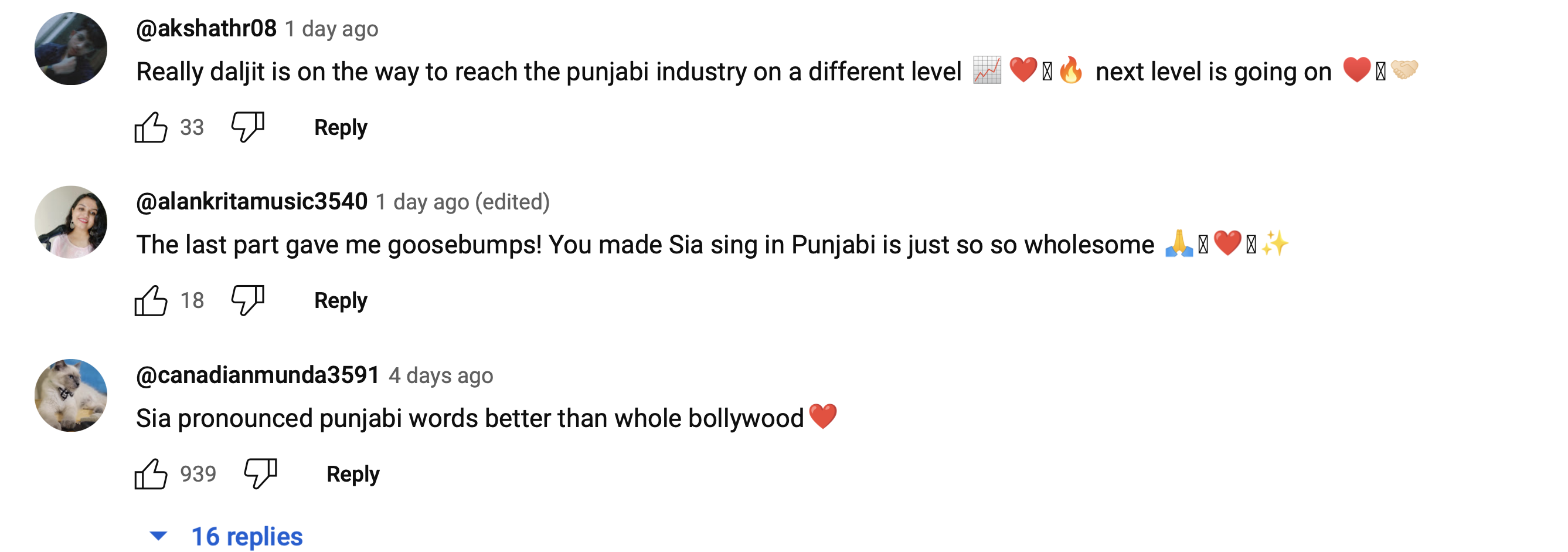 Hass Hass Diljit Dosanjh, Sia