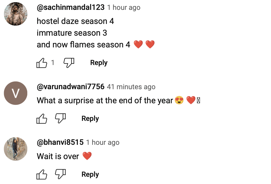 The Trailer Of TVF #39 s #39 Flames #39 Season 4 Is Out The Trailer Of TVF #39 s #39 Flames #39 Season 4 Is Out