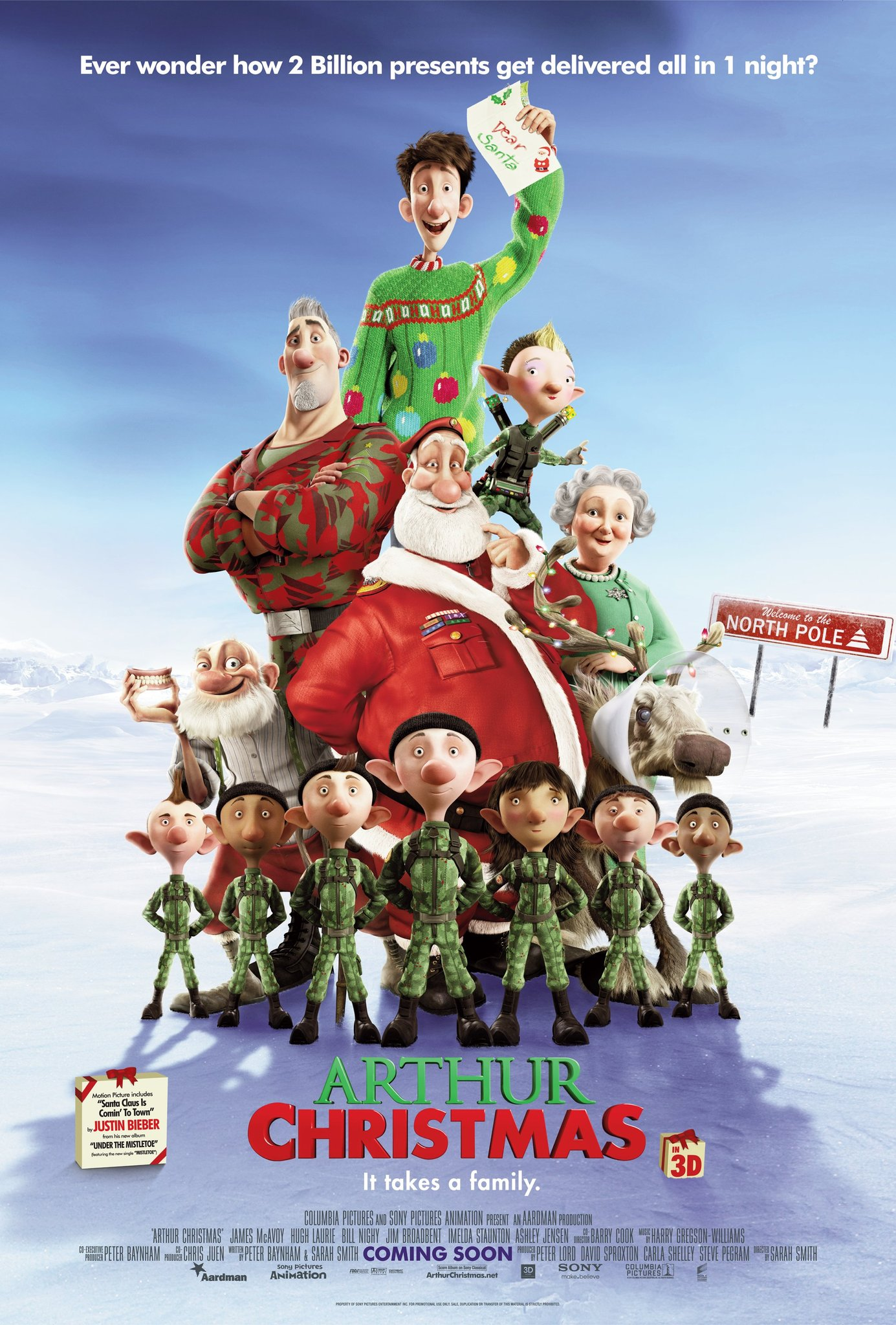 Best Christmas animated movies - Arthur Christmas