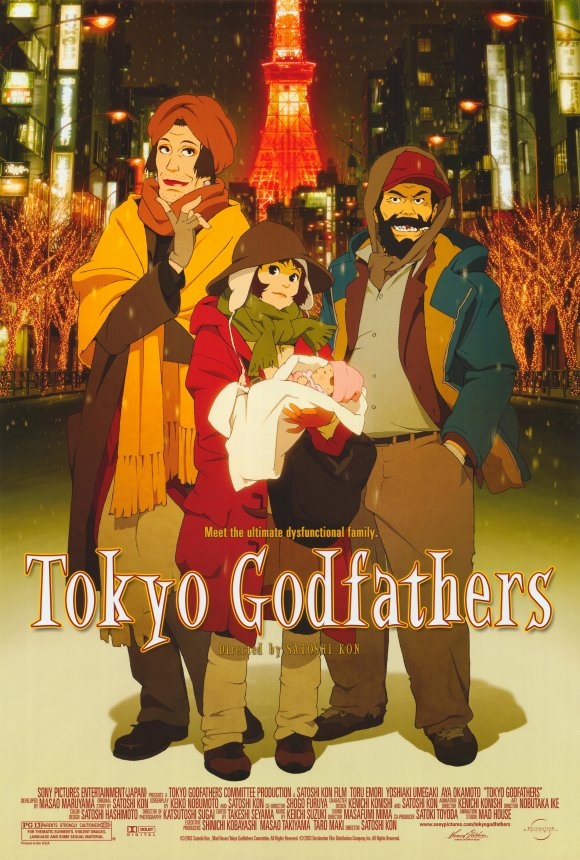 Best Christmas animated movies - Tokyo Godfathers
