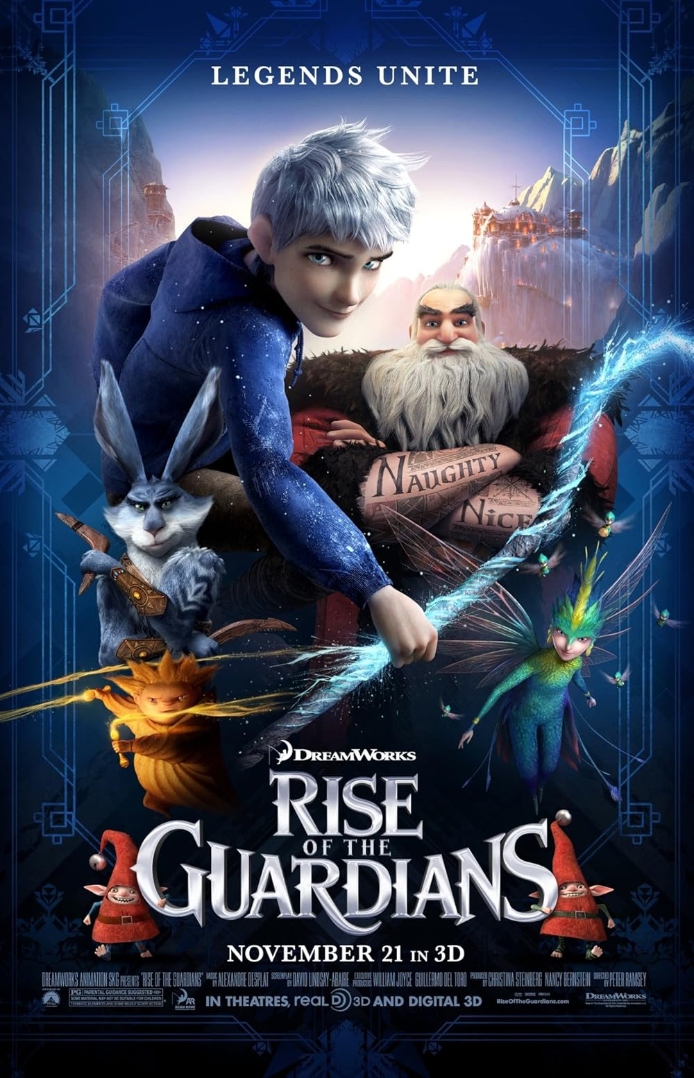 Best Christmas animated movies - Rise of The Guardians