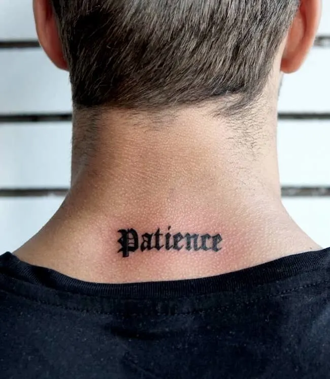 Meaningful Back Of Neck Tattoos