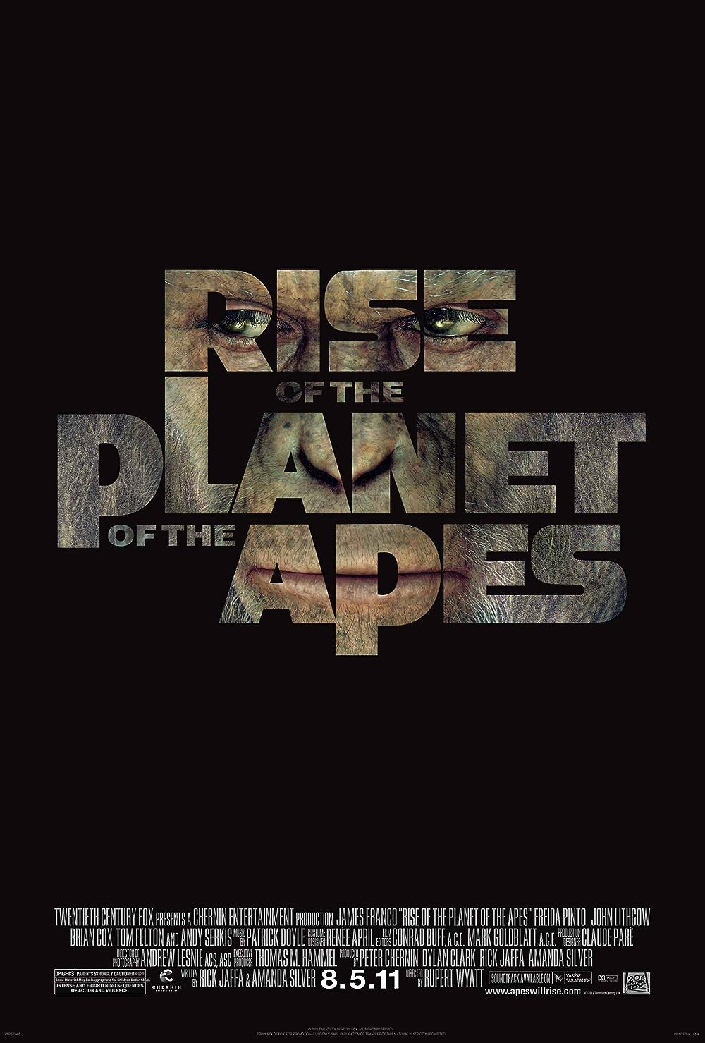 Rise of the Planet of the Apes sci-fi movies