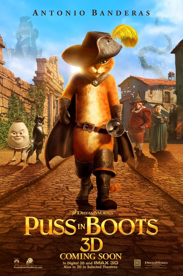 Puss In Boots animated movies dreamworks