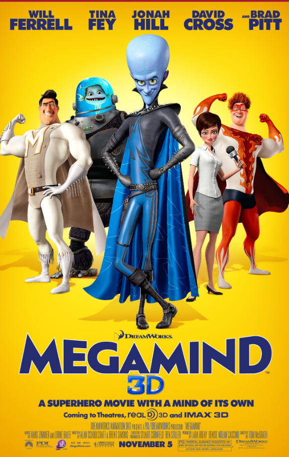Megamind animated movies dreamworks