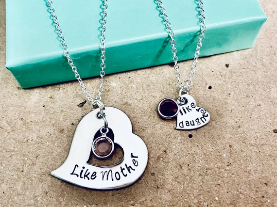 Hand-stamped jewelry homemade mothers day gifts