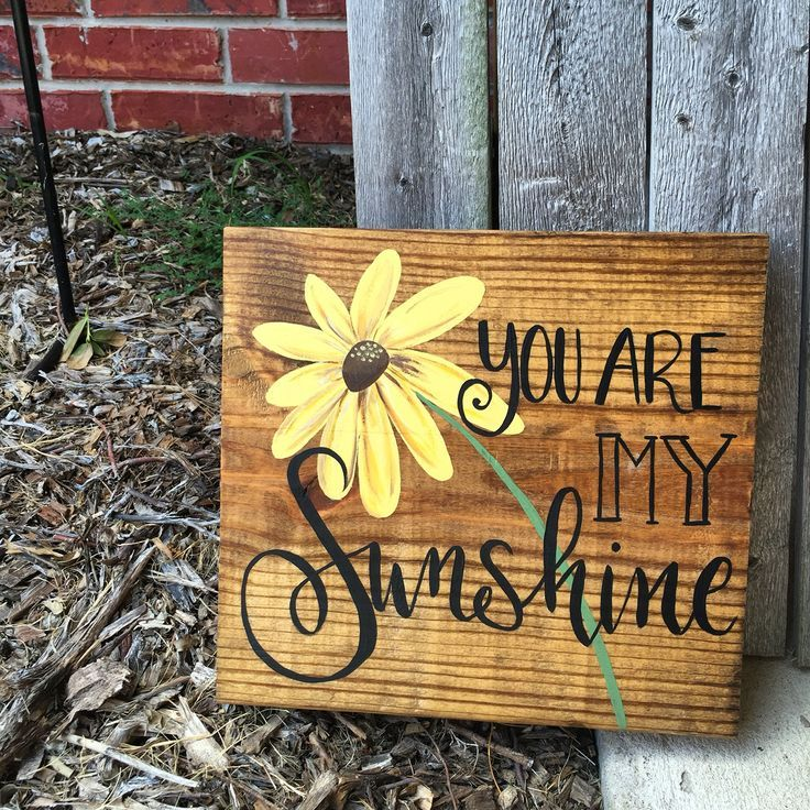 Hand-painted wooden signs homemade mothers day gifts