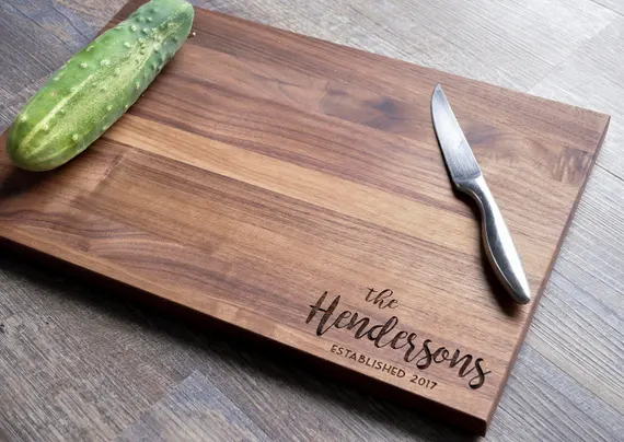 Personalized cutting board homemade mothers day gifts