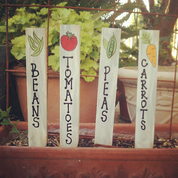 Customized garden markers homemade mothers day gifts