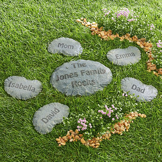 Customized garden stepping stones homemade mothers day gifts