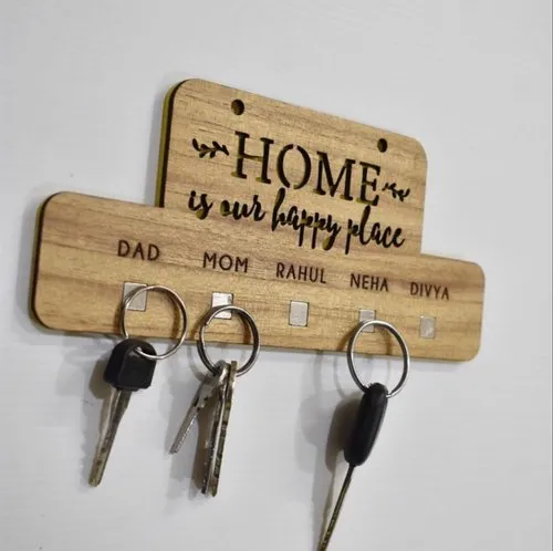 Personalized wooden key holder homemade mothers day gifts