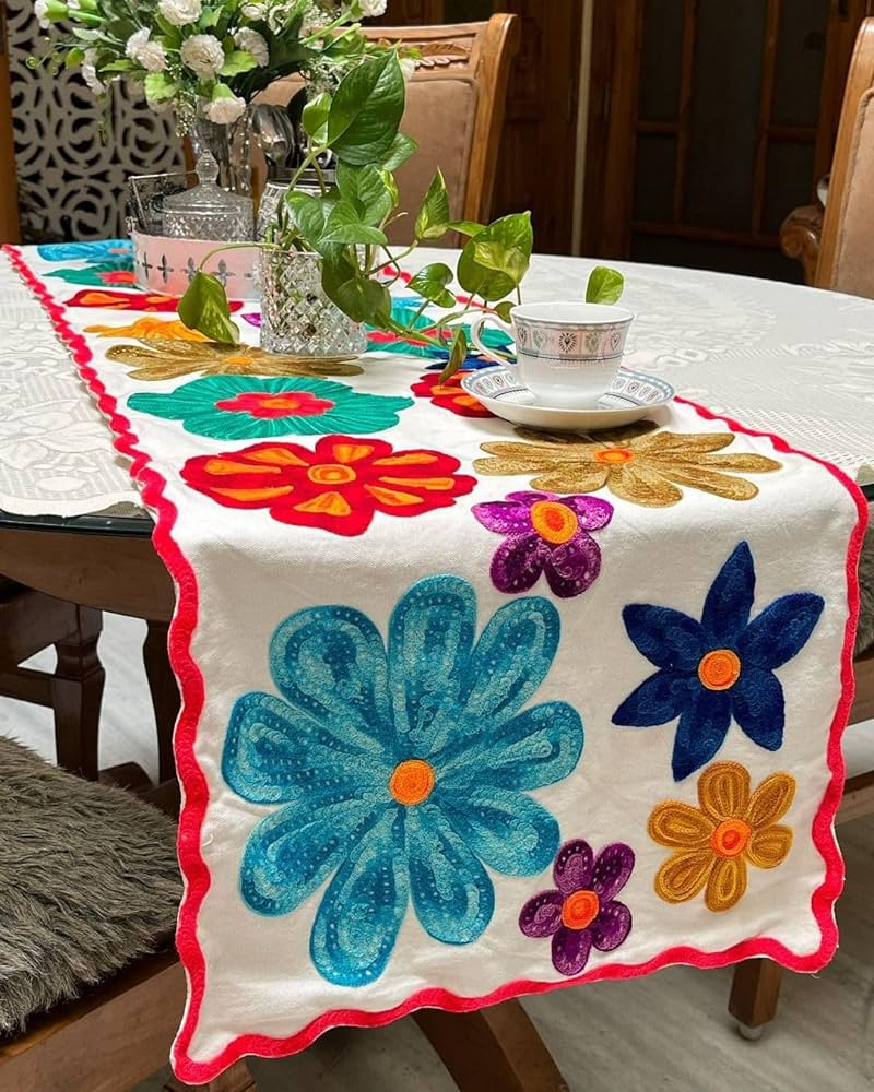 Hand-sewn table runner homemade mothers day gifts