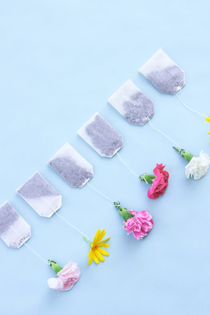 Floral Tea Bags homemade mothers day gifts